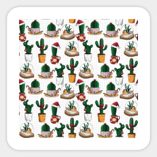 Cactus Christmas Sticker